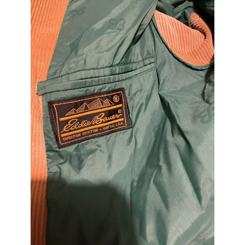 Eddie Bauer VTG? corduroy Tan Blazer Sport Coat 42L READ Gray